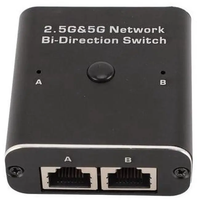 Main image of 2 Port 2.5G Switch, 2 Port RJ45 Network Switch, 2.5G 5G Network Bidirection Switch 2 in 1 Out Or 1 in 2 Out Two Way 2 Port RJ45 Internal External Networking Switcher Adapter