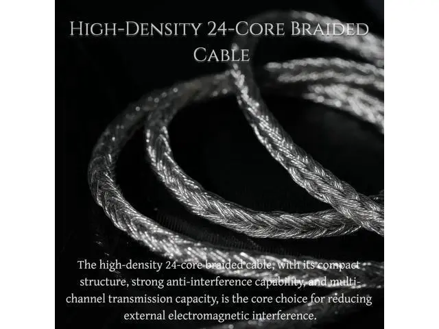 Alt view image 4 of 5 - ivipQ 24-core IEM Cable Upgrade Cable MMCX/QDC/0.78 2pin to 4.4mm/3.5mm (Gray, 4.4mm-2PIN)