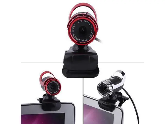 Alt view image 3 of 5 - Pro Webcam USB 2.0 12M Pixels Clip-on Web Camera 360 Rotating Built-in Microphone for PC Widescreen Video Calling Desktop Laptop Webcam (#2)