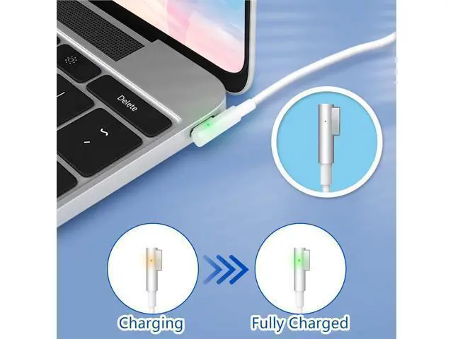 Alt view image 4 of 5 - Mac Book Pro Charger,85W L-Tip Replacement AC Power Adapter, Compatible with Adapter for Mac Book Pro 15-Inch and 17-inch (Before mid 2012 Models)