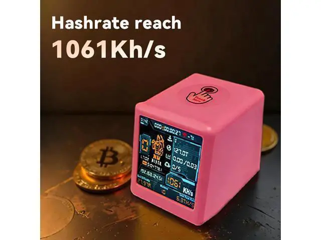 Alt view image 4 of 5 - Heltec Bitcoin Miner - One Shot Solo Lottery Miner with 1060 KH/s, 2000% Win Boost, 1.54 Smart Display, WiFi/BLE, USB Plug & Play Crypto Miner Machine (NM-TV 154)