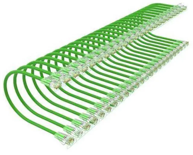 Main image of Xcftaud Cat 6 Patch Cables 3 feet (24Pack), Slim Cat6a Ethernet Patch Cable 10Gbps 550Mhz, UTP Pure Copper Patch Cables Cat6, Flexible Thin Cat6a Patch Cable for Network Devices Setup, Green