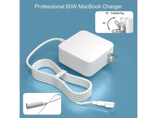 Alt view image 4 of 5 - Eokoowo Charger Compatible with Mac Book 60W Power Adapter, Magnetic L-Type Charger for MacBook Pro 13 Inch 2010-2012 and MacBook 2009-2010MacBook Air 11'' 2010-2011, MacBook Air 13 '' 2008-2011