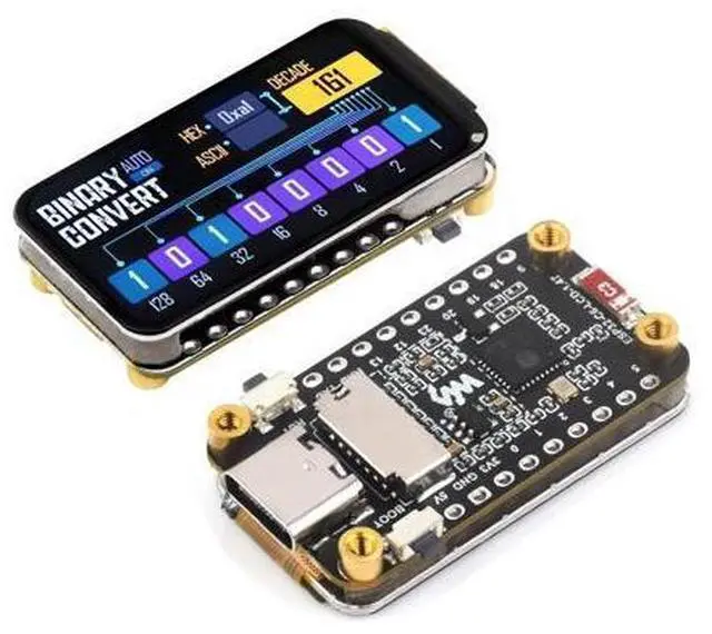 Main image of Waveshare ESP32-C6 1.47inch LCD Display Development Board, 160MHz RISC-V Processor, Wi-Fi 6, Bluetooth 5, 4MB Flash, 1.47inch 262K Color Display, RGB LED, TF Card Slot, USB Port