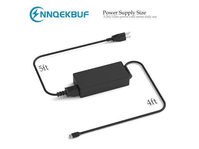 Alt view image 5 of 5 - NNQEKBUF Laptop Charger 65W USB C Power Adapter Compatible with Dell Chromebook 3100 3300 3380 3400 3500 5190 5300 5400 7200 Latitude 5420 5520 5320 7410 7310 2-in-1 P28T P29T P30T Laptop Type C