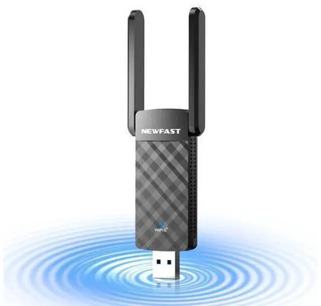 Main image of NEWFAST USB WiFi 6 Adapter U352, AX1800 Wireless Network Adapter for Desktop PC Laptop, USB 3.0 WiFi with Dual Band High Gain Antennas, MU-MIMO, WPA3, WiFi Dongle for Windows 11/10