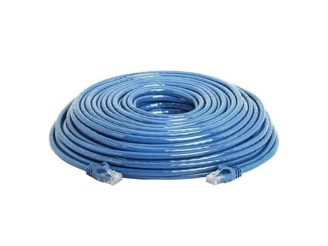 Alt view image 2 of 2 - Cmple - RJ45 Cat-6 Ethernet Patch Internet Cable, High Speed Cat6 Network Cable 10 Gigabit, Cat 6 Ethernet LAN Cord with Gold Plated RJ45 Connectors - 100 Feet Blue