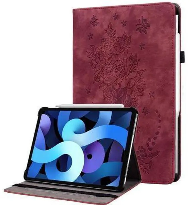 Main image of KEFBWAO Case for iPad Air 11-inch M3 (2025) / M2 (2024), iPad Air 5th (2022) / 4th Generation (2020) 10.9 Inch, Auto Sleep/Wake Supports Pencil Pro and Pencil(USB-C), Red