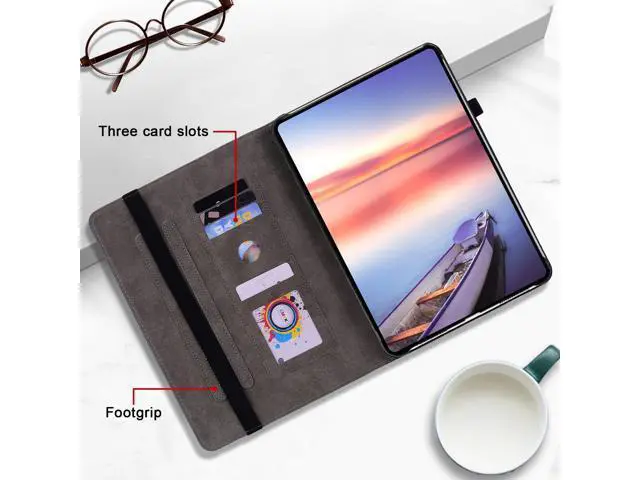 Alt view image 3 of 5 - KEFBWAO Case for iPad Air 11-inch M3 (2025) / M2 (2024), iPad Air 5th (2022) / 4th Generation (2020) 10.9 Inch, Auto Sleep/Wake Supports Pencil Pro and Pencil(USB-C), Red