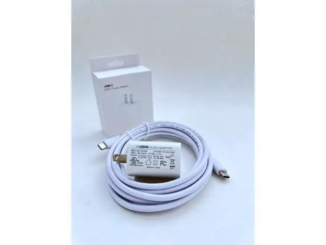 Alt view image 4 of 5 - OMNIHIL Wall Charger+USB-C to USB-C Cable Compatible with Sony WF-C500 Headphones
