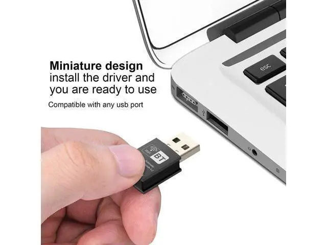Alt view image 4 of 5 - Blueshadow Mini 2-in-1 USB WiFi Bluetooth Adapter AC600-2.4G/5G Dual Band Wireless Network Adapter for Desktop PC, Bluetooth 4.2, WPA3 Network Security, Supports Windows 11,10, 8.1,8, 7