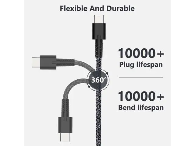 Alt view image 5 of 5 - JEIBAO New Slim 65W USB C Laptop Charger Compatible with HP Chromebook X360, Envy X360, Elitebook X360, Spectre X360, Elitebook/Chromebook/Elite x2/Envy/ProBook Travel Type C Power Cord Supply
