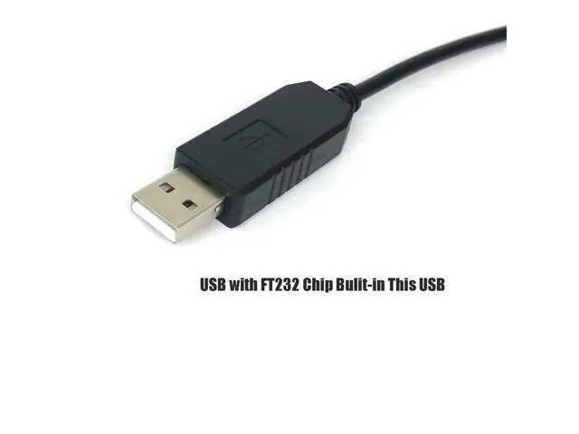 Alt view image 2 of 5 - Teykst 6 Feet USB to Mini Din Serial Adapter Cable with FT232RL Chipset, 8 Pin Male Connector, CT-62 CAT Audio Interface Cable for Yaesu Radio Model FT-100, FT-817,FT-857,FT-897