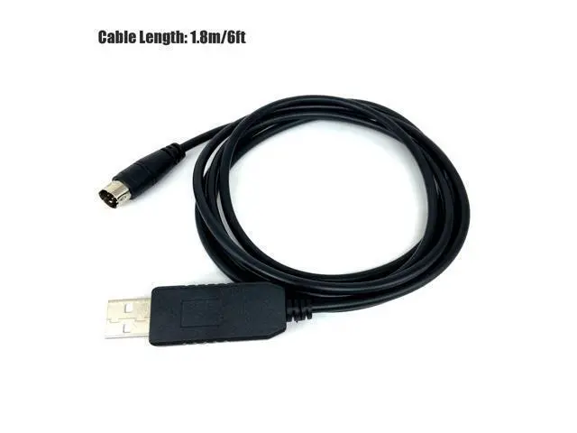 Alt view image 3 of 5 - Teykst 6 Feet USB to Mini Din Serial Adapter Cable with FT232RL Chipset, 8 Pin Male Connector, CT-62 CAT Audio Interface Cable for Yaesu Radio Model FT-100, FT-817,FT-857,FT-897