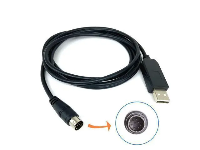 Alt view image 4 of 5 - Teykst 6 Feet USB to Mini Din Serial Adapter Cable with FT232RL Chipset, 8 Pin Male Connector, CT-62 CAT Audio Interface Cable for Yaesu Radio Model FT-100, FT-817,FT-857,FT-897