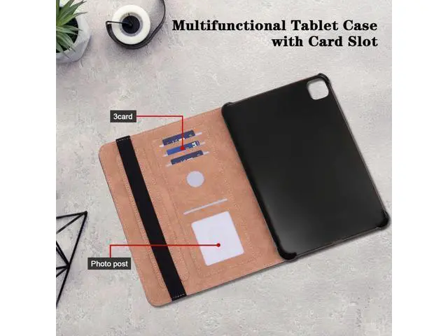Alt view image 3 of 5 - KEFBWAO Case for iPad Pro 11 Inch (M5) 2025 / (M4) 2024, Auto Wake/Sleep Supports Pencil Pro and Pencil(USB-C) Flip Wallet Shockproof Cover, Diamond Butterfly