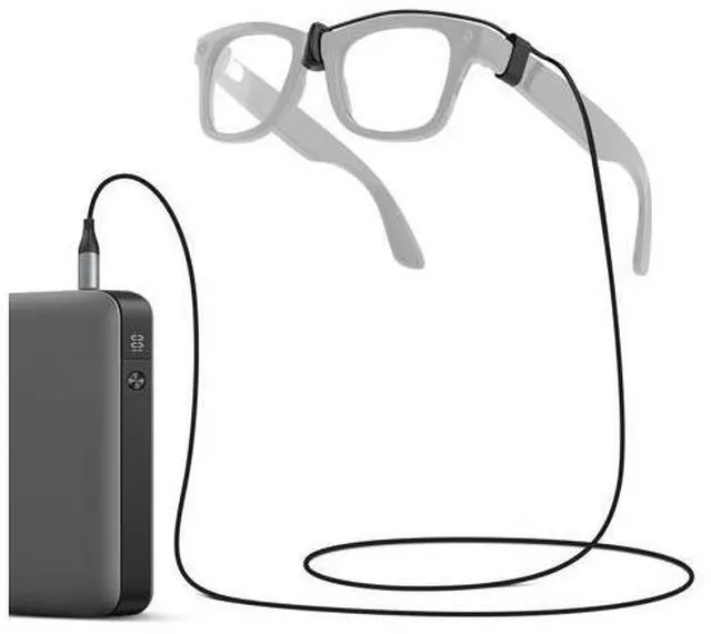 Main image of QCHMM Charging Cable Type C Compatible with Ray-Ban Meta Wayfarer, Skyler, Headliner Smart-Glassers, Portable USB C Cable for Travel, 3.94ft
