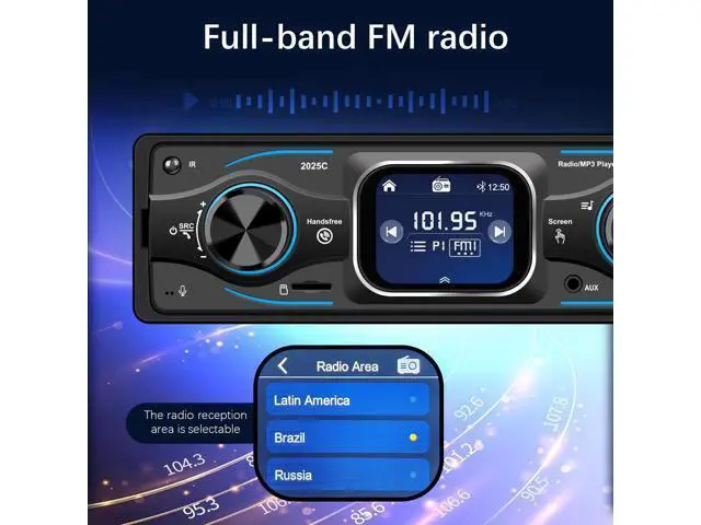 Alt view image 4 of 5 - Alondy Single Din Car Radio Bluetooth with Touchscreen(2.2") Stereo USB & Type-C Charge AUX TF