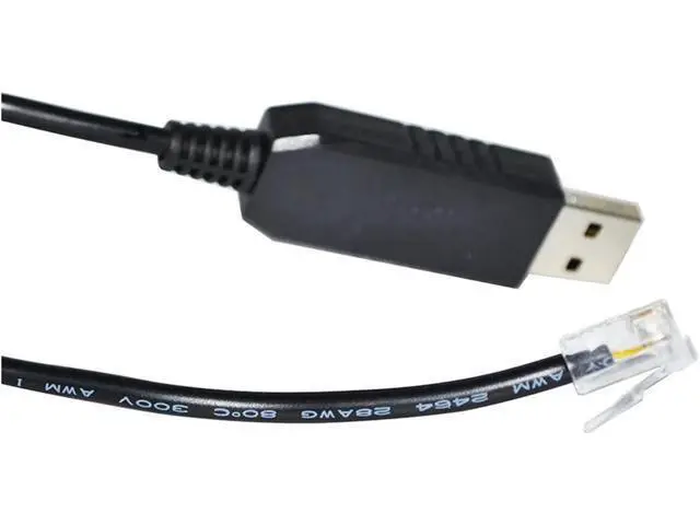 Alt view image 4 of 5 - FENG GUO FT232RL USB to RJ11 RJ12 Adapter RS232/RS485 Converter Serial Communication Cable Compatible with The N/OR/D Drive/Frequency Inverter to PC(8M,RS485 Signal)