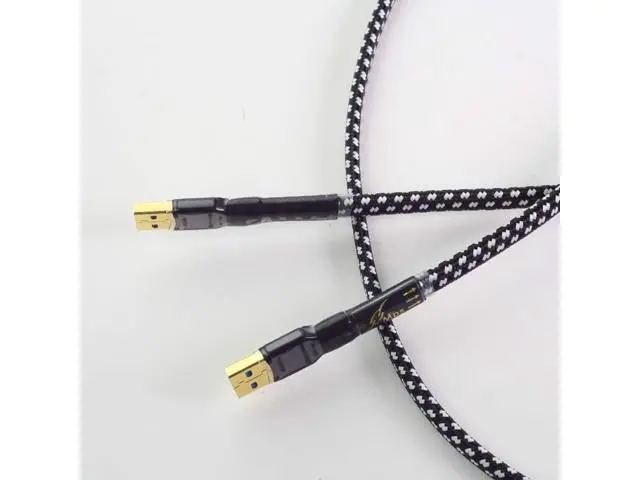 Alt view image 5 of 5 - HiFi MPS HD-770 HiFi 99.9997% OCC 24K 10u Gold Plated Plug USB2.0 3.0 Connector Audio Cable DAC PC Audio Data Cable (A3.0 to B2.0, 1.5m)
