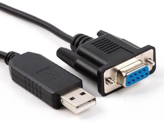 Main image of EVURU USB RS232 Serial to DB9 Female Adapter Converter Null Modem Or Terminal Device Cable Support Win7/8/10/xp/android/M Etc (Size : 6ft, Color : for Null Modem Pinot)