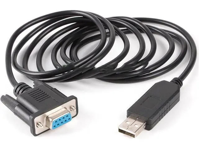 Alt view image 5 of 5 - EVURU USB RS232 Serial to DB9 Female Adapter Converter Null Modem Or Terminal Device Cable Support Win7/8/10/xp/android/M Etc (Size : 6ft, Color : for Null Modem Pinot)