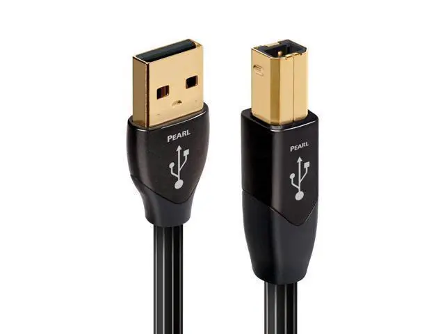 Alt view image 2 of 3 - AudioQuest 0.75 m Pearl USB A > B High-Definition Audio Cable