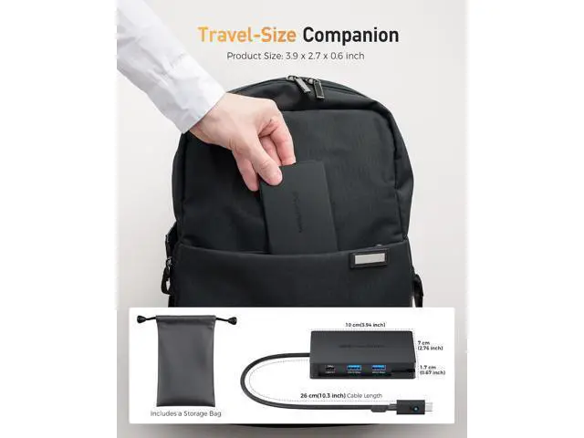 Alt view image 7 of 7 - Cable Matters 8-in-1 Portable 40Gbps Dual HDMI USB4 Hub, USB 4 Dock with 2X 4K@60Hz or 1x 4K@120Hz / 8K@30Hz, 100W PD, Gigabit Ethernet, Compatible with Thunderbolt 4 (*macOS's Display Limitation)