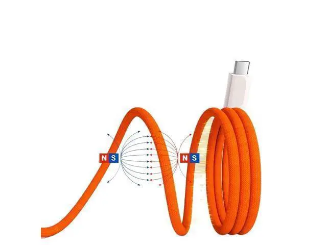 Alt view image 3 of 3 - 240W USB4 Cable 8K60Hz USB C Cable Adapter(Orange)