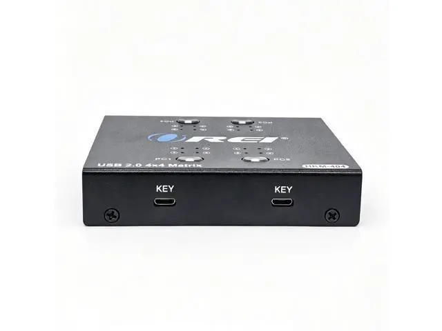 Alt view image 4 of 7 - OREI 4x4 USB Matrix Switch USB 2.0, Multi-OS, Dual Switching, 4X USB Cable