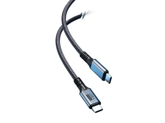 Alt view image 6 of 6 - Wen ST 4 USB4.0 Elbow Display Cable 40Gbps TY>pe C to C Cable PD240W Blazing-Fast Cable 8K(1.2m,USB4 Elbow with LED)
