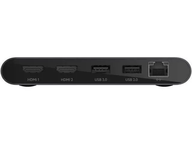 Alt view image 2 of 7 - Belkin Thunderbolt 3 Dock Mini HD With Cable - Usb C Hub - Usb C Docking Station For Macos & Windows, Dual 4K @60hz, 40Gbps Transfer Speed, With Ethernet Port, BLACK