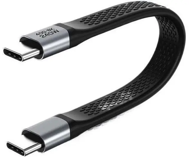 Alt view image 2 of 2 - USB4 Data Cable 40Gbps PD240W 8K 60Hz USB C to Type C Short Cable