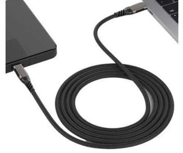 Alt view image 4 of 5 - USB C 3.2 Gen 2 Type C to USB C Cable 4K@60HZ 20Gbps VR Data Cable 5A 100W Fast Cord(0.2m,USB3.2 Braided)