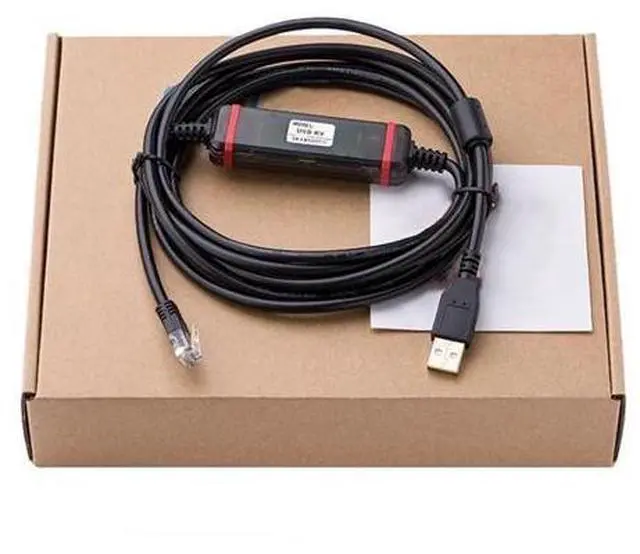 Main image of 1 pc New Applicable USB-KV PLC Programming Cable KV Full Series Data Cable Download Cable Black FTDI Chip