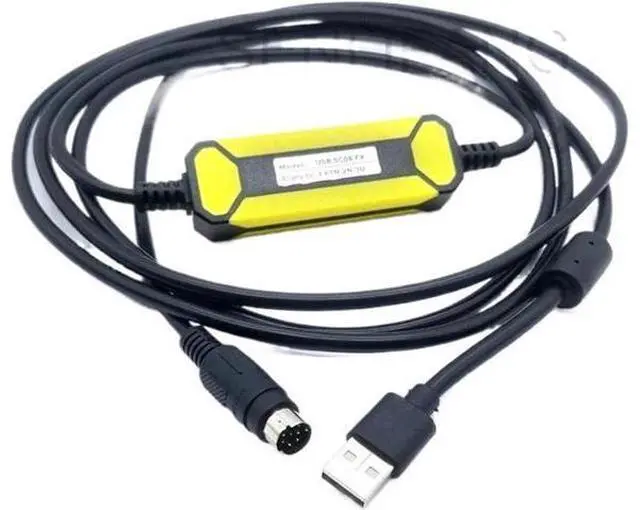 Main image of plc programming cable USB-SC09-FX FX-USB-AW for ME-LS/EC FX Series PLC Programming Cable USB to RS422 Adapter Data Download Line