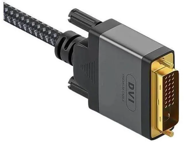 Alt view image 3 of 4 - 2M Type C to DVI 24+1 24+5 Converter Cable HD 4K@30Hz USB C DVI Adapter Cable for LCD Projector Monitor