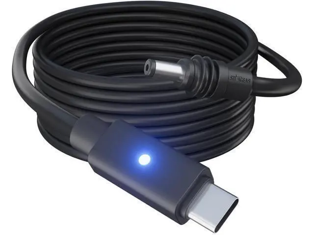 Alt view image 6 of 7 - Starlink Mini 3 in 1 Cable 10FT/3M with Digital Voltage Display & On/Off Switch, 16AWG Starlink Cable with Indicator Light 140W USB C to DC