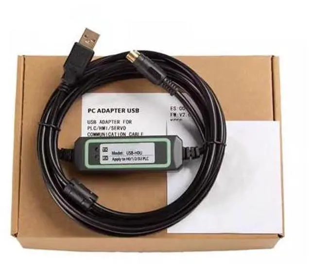 Main image of USB-H0U for PC USB Port Communication PLC Programming Cable Download Data Cable Stable Transmission Stable Model FT232RL chip Black 3 Meters