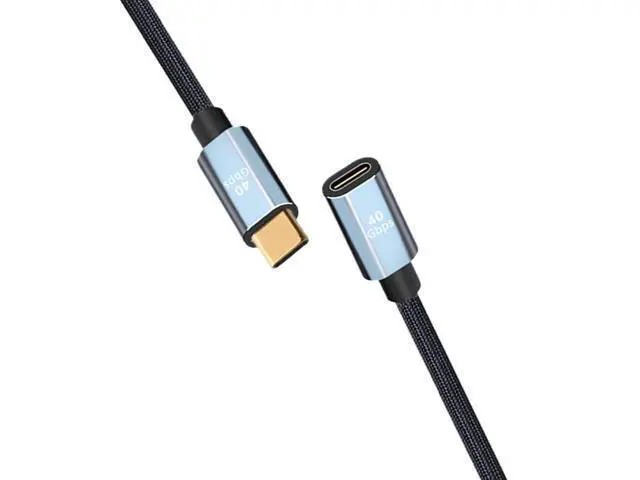 Alt view image 2 of 6 - USB4 t2y>pe-c Extension Cable USB C Male to Female Extender 40Gbps Data Transfer 100W 5A Cord(0.5m)