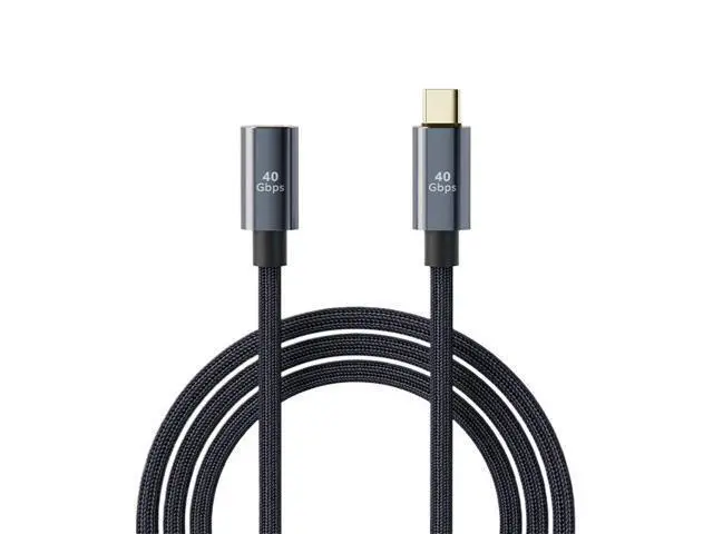 Alt view image 6 of 6 - USB4 t2y>pe-c Extension Cable USB C Male to Female Extender 40Gbps Data Transfer 100W 5A Cord(0.5m)