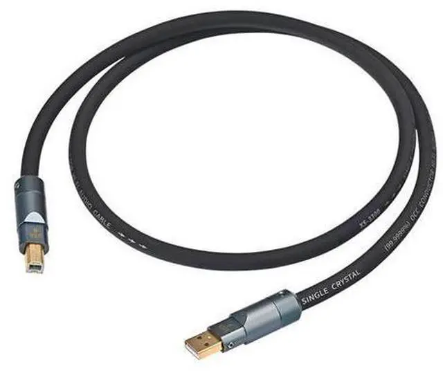 Main image of High End USB A to USB B Cable 6N Single Crystal Coppered Cored Advanced Shielding Technology Clear