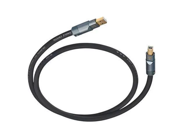 Alt view image 5 of 7 - High End USB A to USB B Cable 6N Single Crystal Coppered Cored Advanced Shielding Technology Clear