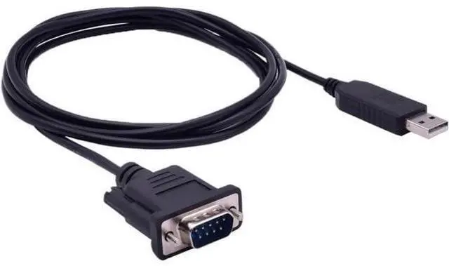 Main image of USB to Serial Adapter, F&T>D*I Chipset USB 2.0 to Serial (9-Pin) DB-9 Male RS-232 COM Port Converter Cable(180cm,Full Pinout)