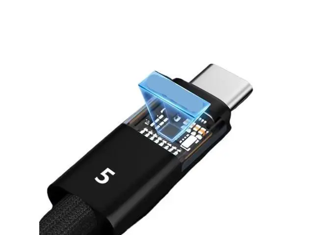 Alt view image 3 of 5 - PD 240w USB C to USBC 5 Full-Function Data Cable Fast 16K 60Hz Video Output Functional 80Gbps Transmission(0.5m)