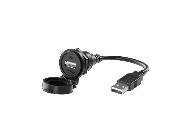Alt view image 2 of 5 - LSHITECH LU22 Industrial USB 2.0 with Automatic Flap 0.1M 0.3M 0.5M 1M 1.5M 2M 3M 4M Waterproof Extension Cable(Blue Cap,Plastic Nut,5M Cable)