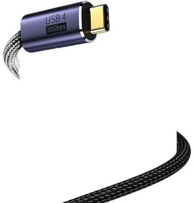 Alt view image 5 of 5 - 8K 100W USB 4.0 Type C to C Cable Super Fast for S24 S25 Data Video 1M 2M 300cm(2m,Elbow)