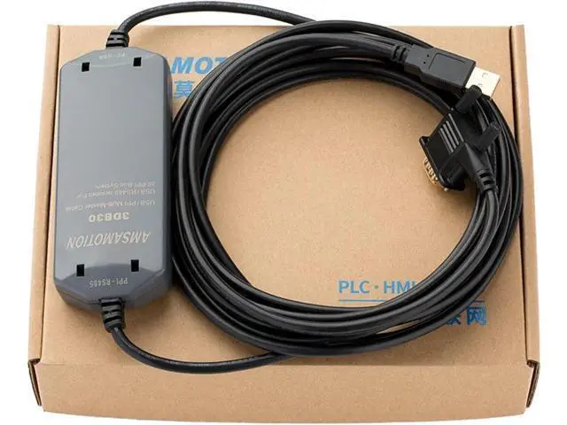 Alt view image 5 of 5 - PC-PPI USB-PPI Suitable for S7-200 Programming Cable Download Line USB RS232 to RS485 Adapter(USB-PPI - Yellow)