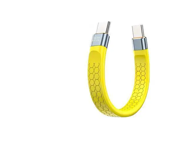 Alt view image 2 of 5 - 240W USB4 40Gbps Short Fast t2y>pe-c to USB C Data Transfer 8K Data Extension Cable(Yellow)