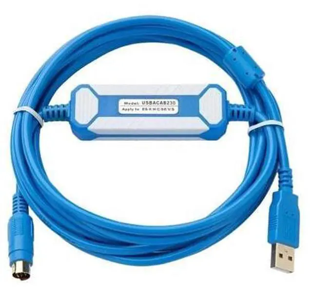 Main image of USBACAB230 for Programming Cable USB to RS232 Adapter for USB-DVP ES EX EC SE SV SS Series Cable(2017updated Version)